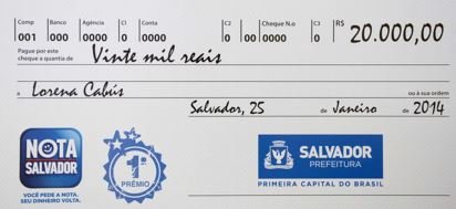 NOTA FISCAL SALVADOR / Como Participar: Para participar do Programa peça sempre a Nota Salvador quando utilizar qualquer serviço na Cidade do Salvador. 